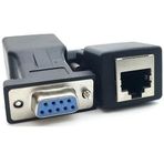 Lunatic 4943 RS232 To RJ45 9 Pin Ethernet Adaptör Ekleme Ek Uzatıcı Extender Çevirici Dönüştürücü 30 Metreye kadar sinyalleri iletir. RS232 portu CAT5 CAT5E CAT6 CAT7 ağ kabloları üzerinden iletin.