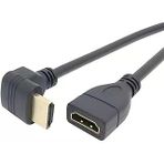 Lunatic 5060 Hdmi Dişi Erkek Uzatma 90 Derece Dirsek Kablosu 15cm