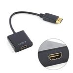 Lunatic 5645 Dijital Displayport to HDMI Görüntü Çevirici Aparat Siyah Displayport Çıkışlı Bilgisayarların Görüntüsünü HDMI Girişli Monitör, Projeksiyon vb Görüntü Cihazlarına Aktarır, Çevirir.