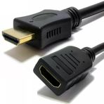 Lunatic 6546 HDMI Uzatma Kablosu Dişi Erkek 50 cm Düz Uçlu A Class – Maksimum Performans için Yüksek Kaliteli Yapı Altın Kaplama – Sinyal Kaybını Azaltır ve Oksitlenmeyi Önler