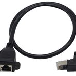 Lunatic 7747 Rj45 Dişi Erkek Uzatma 1.5M Dirsek Köşeli 90 Derece Panel Tipi Cat6 Montaj Kablosu(1.5 Metre)