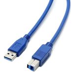 Lunatic 8642 1.5m Usb USB 3.0 Printer Yazıcı Bağlantı Ara Kablosu USB 2.0 versiyon ve USB 1.1 versiyonlar ile uyumlu çalışabilen, USB 3.0 (3. nesil) USB kablo (Ln-8642 Usb 3.0 1.5 Mt)