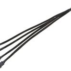 Lunatic 8749 4 Pin Fan Çoklayıcı Y PWM Çoklayıcı Splitter Kablosu 4 Port - Bir (PWM) fan başlığından dört (PWM) fanı birbirine bağlayın - 3 pimli DC fanlar ve fan konektörleriyle uyumludur.