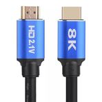 Lunatic 9350 1 Metre 8K Ultra HD 2.1V 48Gbps Altın Kaplama Hdmi Kablo UHD 8K Ultra HD Görüntü ve Ses Kalitesi ile Evinizi Sinema Salonuna Çevirebilirsiniz. (1 Metre)
