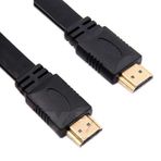 Lunatic 9549 0.3 Metre Yassı Flat Slim Hdmi Kablo Uyumlu 4k Full Hd 4k 60hz 2.0 Uyumlu 4K 60p çözünürlük uyumlu 18 Gbps veri aktarım hızı, ethernet kanallı