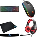 Lunatic Everest KB-120 Rampage Python Aydınlatmalı Klavye Mouse Kulaklık Logi G Klavye Dec Pad Logi G Mouse Pad Gaming Oyuncu Set