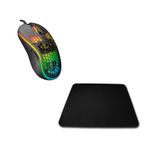 Lunatic Everest SM-G66 X-HOLE Usb Siyah 7D Optik 8000dpi RGB LED Işıklı Gaming Oyuncu Mouse + G Desenli Mouse Pad Set