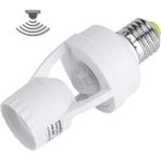 Lunatic Parcbeny 24272 360° PIR Hareket Sensörlü E27 Lamba Duy Uyumlu Adaptörü Zaman Ayarlı AC 100V-240V 60W Max