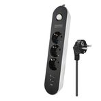 Lunatic Showmax Serisi SH-2846 3lü 2M 10A 2500W 2xUSB 1xType-C Termal Akım Korumalı Priz (3 Lü 2xUSB+1x Type-C)