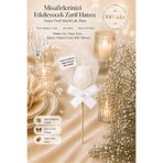 LuneraBag 100 Adet Kişiye Özel İnci Taneli Beyaz Lale Kokulu Mum Hediyelik Söz Nişan Kına Baby Shower Organizasyon Hediyesi