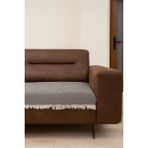 Lunga Vita Arpa Desen Dokuma Koltuk Örtüsü Oturma Yeri 90X210 %100 Pamuklu - 90 x 210 cm - Siyah