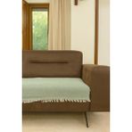 Lunga Vita Arpa Desen Dokuma Koltuk Örtüsü Oturma Yeri 90X210 %100 Pamuklu - 90 x 210 cm - Yeşil
