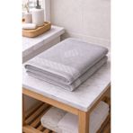 LUNGA VİTA Eponj %100 Pamuk 70x140 Jakarlı Banyo Havlusu 450 gr Kendinden Desenli