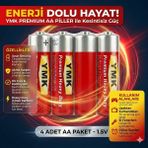 Lunitech Alkalin Aa Kalem Pil, 1,5V (Oyuncak - Mause - El Feneri ), 4'lü Paket Ymk - 4 Adet