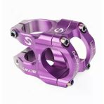 Lunje Alüminyum 31,8Mm Mtb Freeride Gidon Boğazı Bisiklet Gidon Boğazı Mor Gümüş Çift Renk Boğaz