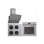 Luno Ankastre Silverline 3'lü Cam Gri Set ( 6502+5335+3420 ) Luno Gri cam 3'lü ankastre set