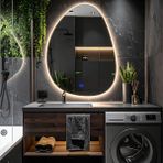 Luno Günışığı Led'li Lavabo & Banyo Aynası (Dokunmatik Sensörlü) - Gün Işığı Ledli - 100 x 75