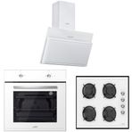 Luno L335W01+L 3462W+F6501W02 Beyaz 3'lü Ankastre Set