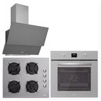 Luno L501S04 - L501S04 - 3481.6.147.03 3'lü Gri Ankastre Set