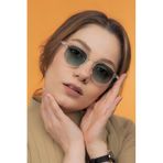 LUNOX (160) Kristal Degrade Yeşil Unisex Güneş Gözlüğü Parlak Kristal