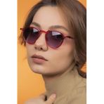 LUNOX (170) Lucia Kırmızı Unisex Güneş Gözlüğü Parlak Kırmızı
