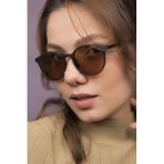 LUNOX (223) Niobe Mat Kahve Polarize Unisex Güneş Gözlüğü Mat Kahve