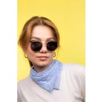 LUNOX (35) Ünisex Gold Metal Güneş Gözlüğü (Beşgen) GOLD