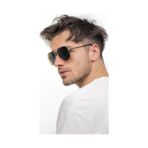 Lunox Unisex Gümüş Siyah Polarize Damla Güneş Gözlüğü