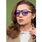 Lunox Viggo Siyah Mor Cam Unisex Güneş Gözlüğü