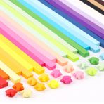 Lunyloer Origami yıldız kağıt şerit, 3240 adet Origami yıldız kağıt şerit, paket, 27 renk Origami kağıt yıldız, yıldız kağıdı, kendin yap için, dekorasyon, hediye
