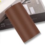 LUO YIYI Koyu Kahverengi Kendinden Yapışkanlı Buzlu Duvar Kağıdı Bordür Çubuğu Su Geçirmez Duvar Bordürü Uygulaması Kolay Mutfak Banyo Fayansları Sticker 9,9x998 cm