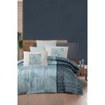 Luoca Patisca Baskılı Saten Çift Kişilik Nevresim Takımı Hacker Mint - 200 x 220 cm