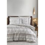 Luoca Patisca Ranforce Tek Kişilik Nevresim Takımı Depontone - Antrasit - 160 x 220 cm