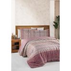 Luoca Patisca Ranforce Tek Kişilik Nevresim Takımı Kiremit Tıle - 160 x 220 cm