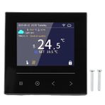Luocute LCD Renk Ekran Ev Termostat WiFi Uygulama Kontrolü Duvar Fırını İçin Akıllı Termostat Sıcaklık Denetleyicisi