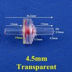 Luoditong Shop 4.5mm Şeffaf Stil 5 Adet 5~ Mini Plastik Düz Arayüz Çekvalf Sulama Sulama Hortumu Çek Valf Akvaryum Tankı Hava Pompası Tek Yönlü Vana (Yurt Dışından)