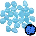 Luoditong Shop B06 Stili 2cm Karanlık Taşlarda Glow Floresan Taşlar Aydınlık Çakıl Taşları Ev Bahçecilik Yüzme Havuzu Bar Akvaryum Dekoru Için Kayalar (Yurt Dışından) - Renkli