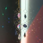 Luoditong Shop Bir Stil Kristal Rüzgar Çanları Güneş Yakalayıcılar Elmas Asılı Gökkuşağı Chaser Bahçe Pencere Düğün Perde Avize Ev Dekorasyonu Rüzgar Çanı (Yurt Dışından) - Renkli