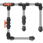 Luoditong Shop Düz Konektör Stili 25MM mm Pvc Pe Tüp Musluk Suyu Bölücü T Dirsek Uç Tapası Plastik Hızlı Vana Bahçe Tarım Sulama (Yurt Dışından)