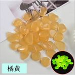 Luoditong Shop G Tarzı 50 Parça Karanlıkta Parlayan Çakıl Taşları Parlayan Taşlar Kayalar Açık Dekor Için Aydınlık Çakıl Bahçe Çim Yard Akvaryum Geçit Balık Tankı (Yurt Dışından) - Renkli