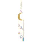 Luoditong Shop G Tarzı Kristal Rüzgar Çanları Güneş Yakalayıcılar Elmas Asılı Gökkuşağı Chaser Bahçe Pencere Düğün Perde Avize Ev Dekorasyonu Rüzgar Çanı (Yurt Dışından) - Renkli