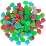 Luoditong Shop H Tarzı 50 Parça Adet Balık Tankı Akvaryum Taşları Karanlıkta Parlıyor Bahçe Işıklı Çakıl Taşları Yürüyüş Yolları Dekor Dekoratif Çakıl Açık Yard Kayaları (Yurt Dışından) - Renkli