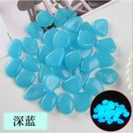 Luoditong Shop H Tarzı 50 Parça Karanlıkta Parlayan Çakıl Taşları Parlayan Taşlar Kayalar Açık Dekor Için Aydınlık Çakıl Bahçe Çim Yard Akvaryum Geçit Balık Tankı (Yurt Dışından) - Renkli