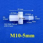 Luoditong Shop M10-5MM Çek Valf Stili 5 Adet 5~ Mini Plastik Düz Arayüz Çekvalf Sulama Sulama Hortumu Çek Valf Akvaryum Tankı Hava Pompası Tek Yönlü Vana (Yurt Dışından)