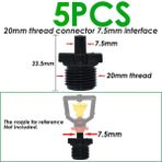 Luoditong Shop SPL11-022-5X-7.5MM Stili Sprycle Damla Sulama Yağmurlama Sistemi Inç Barb Tee Tek Çift Su Borusu Konnektörü Çapraz Kapatma Bağlantısı Hortumu Bahçe (Yurt Dışından)