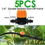 Luoditong Shop SPL11-025-5PCS Stili Sprycle Damla Sulama Yağmurlama Sistemi Inç Barb Tee Tek Çift Su Borusu Konnektörü Çapraz Kapatma Bağlantısı Hortumu Bahçe (Yurt Dışından)