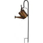 Luoditong Shop Topraklama Fişi Stili ile Güneş Bahçe Lambası LED Su Geçirmez Dış Mekan Çiçek Halka Güneş Işığı Bahçe Dekorasyon Lambası Yaratıcı Demir Su Isıtıcısı Duş Zemin Işığı (Yurt Dışından) - Renkli