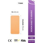 Luofucon Silikon Jel Iz Giderici Bant Akne Lezyon Skar Keloid Cilt Çatlakları Ameliyat Izi Giderici (7,5x4,5cm)1Adet