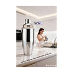 Luord-Store 550 ml Inox Shaker - Kokteyl Karıştırma Kabı Süzgeçli Bar Shaker Paslanmaz Çelik - Seçenek