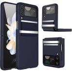 Luord-Store Galaxy Z Flip 4 Kılıf Belt Flip Kapak - Lacivert